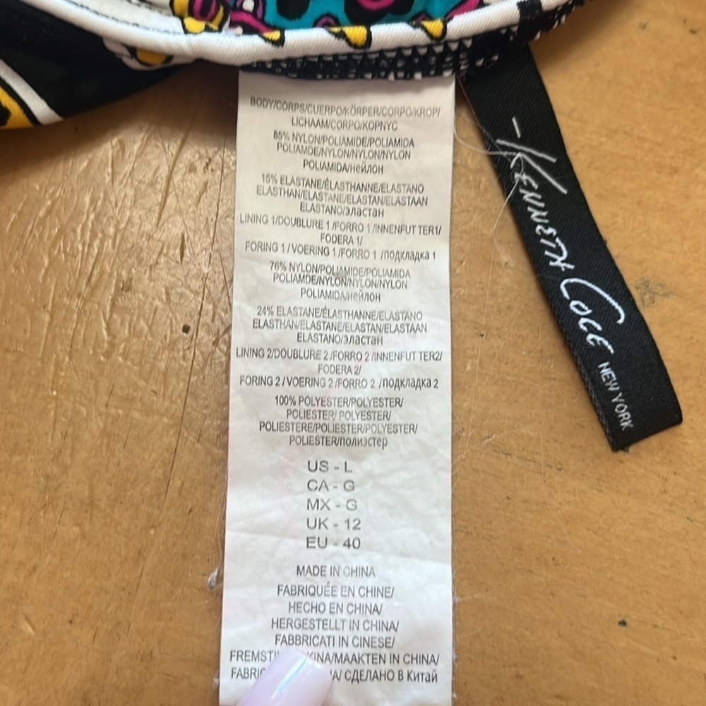 Kenneth Cole Reaction, Tummy Toner one piece swimsuit, - Picture 5 of 5